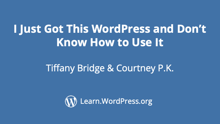 I Just Got This WordPress And Don’t Know How To Use It – Learn WordPress